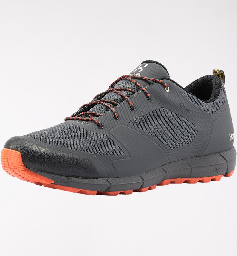 Haglöfs Mens L.I.M Low Proof Eco Hiking Shoes Black/Orange New Zealand 68293AZIK